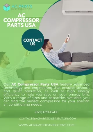 AC Compressor Parts USA: Your Partner in HVAC Excellence