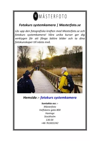 Fotokurs systemkamera  Masterfoto.se