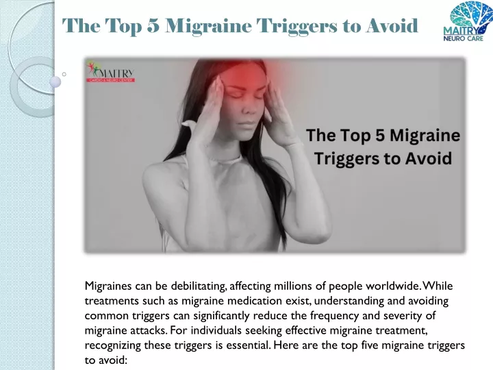 the top 5 migraine triggers to avoid