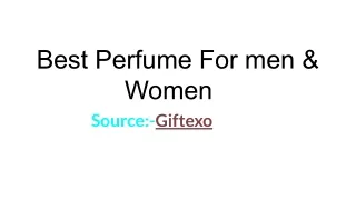 Best Perfume For men & Women