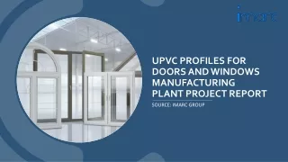 UPVC Profiles for Doors and Windows Manufacturing Plant Report 2024 PDF