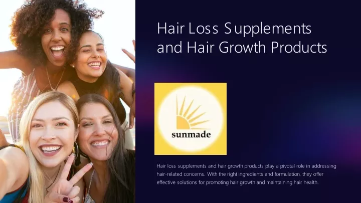 hair loss supplements and hair growth products