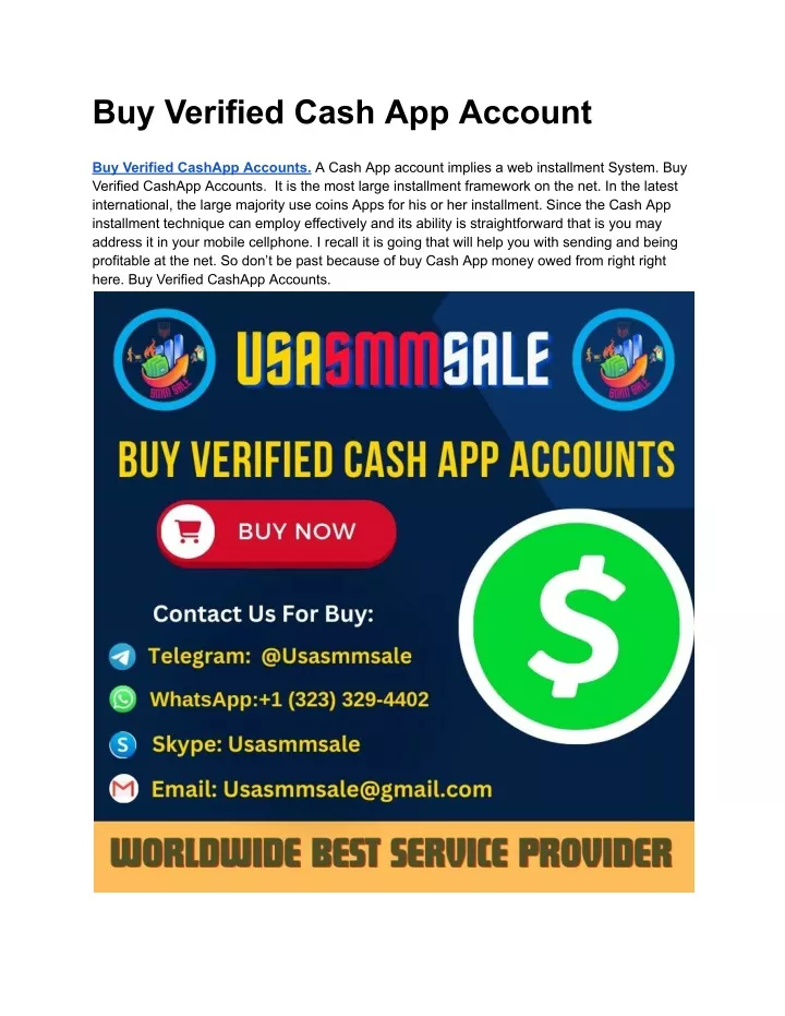 buy verified cash app account