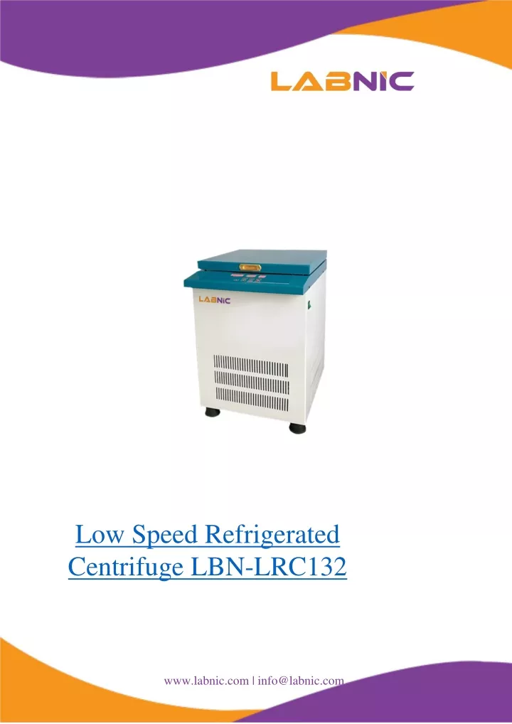 low speed refrigerated centrifuge lbn lrc132
