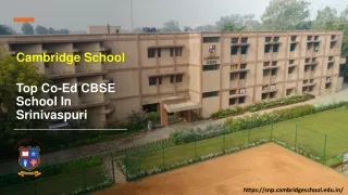 Top Co-Ed CBSE School in Srinivaspuri