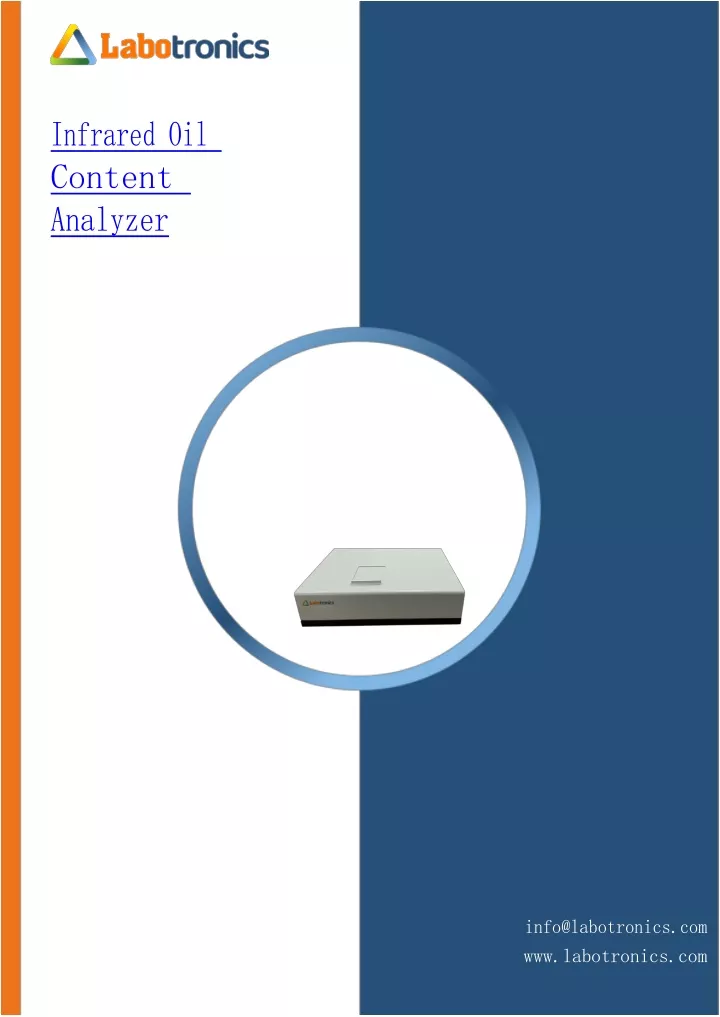 infrared oil content analyzer