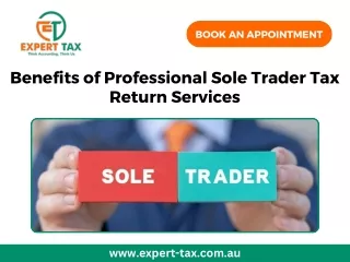 Benefits of Professional Sole Trader Tax Return Services