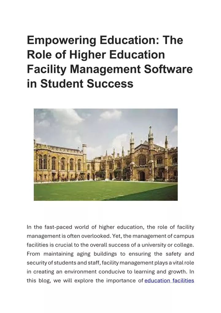 empowering education the role of higher education