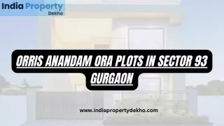 Orris Anandam Ora Sector 93 Gurgaon
