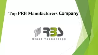 PEB Manufacturers
