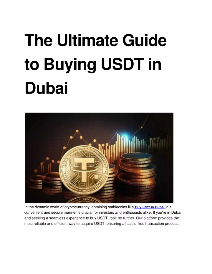 the ultimate guide to buying usdt in dubai