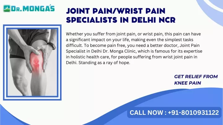 joint pain wrist pain specialists in delhi ncr