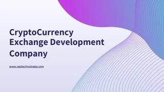 CryptoCurrency Exchange Development Company - Osiz