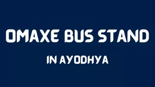 omaxe bus stand