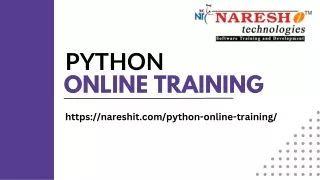 Best Python Online Training - Naresh IT