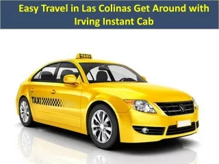 Easy Travel in Las Colinas Get Around with Irving Instant Cab
