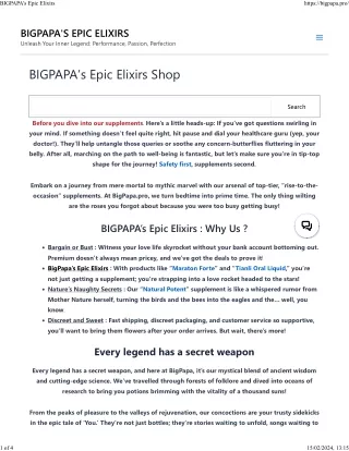 BigPapa's Epic Elixirs