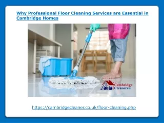 Why Professional Floor Cleaning Services are Essential in Cambridge Homes
