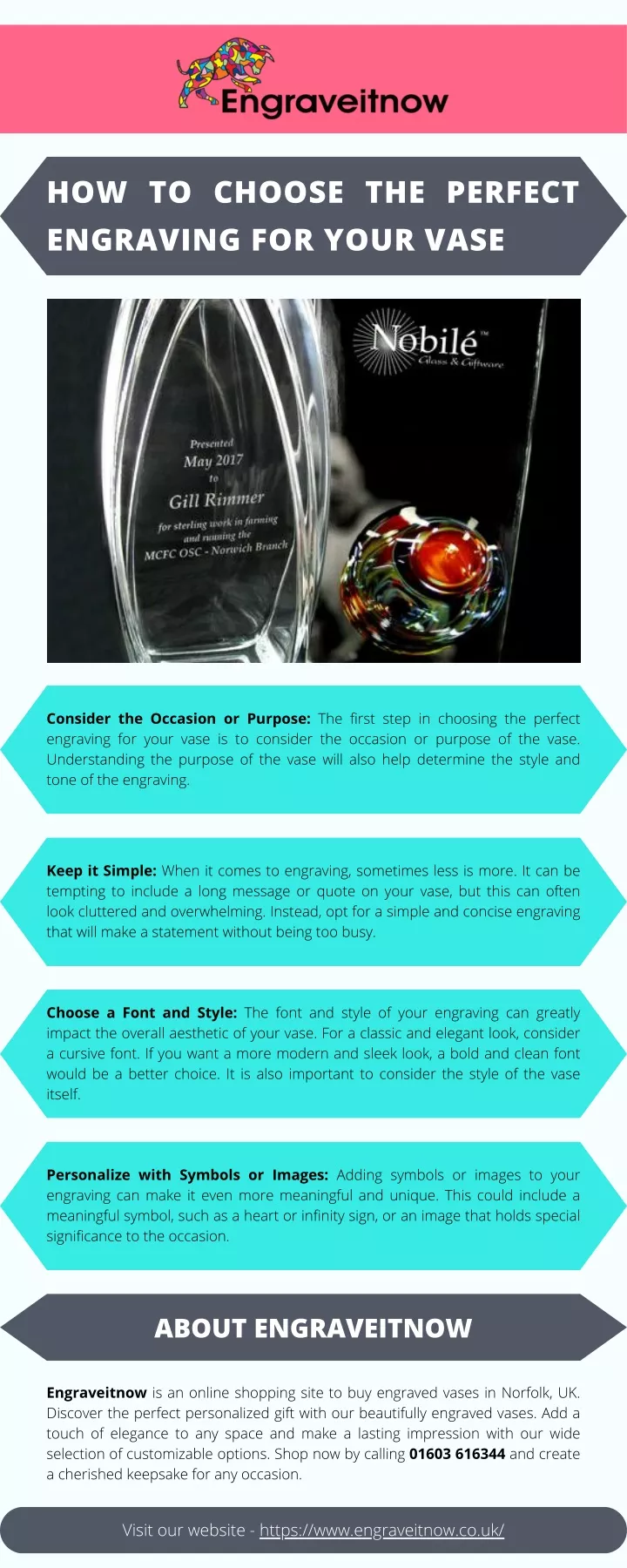 how to choose the perfect engraving for your vase