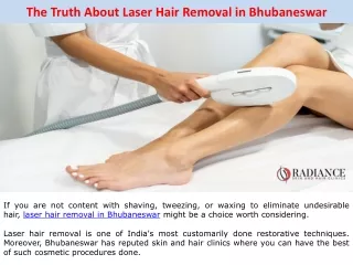 The Truth About Laser Hair Removal in Bhubaneswar