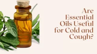 are essential oils useful for cold and cough