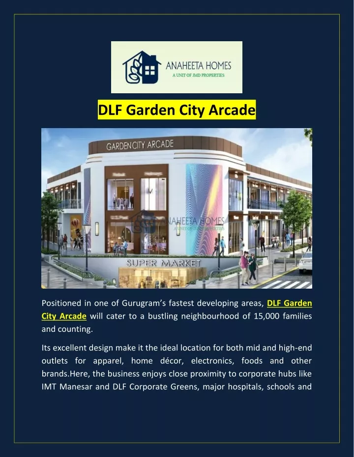 dlf garden city arcade