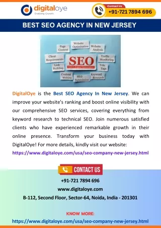 Best SEO Agency In New Jersey