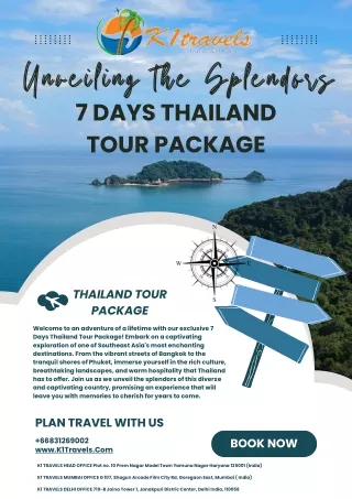 Unveiling the Splendors 7 Days Thailand Tour Package