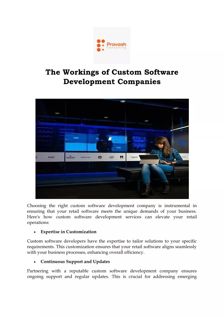 the workings of custom software development