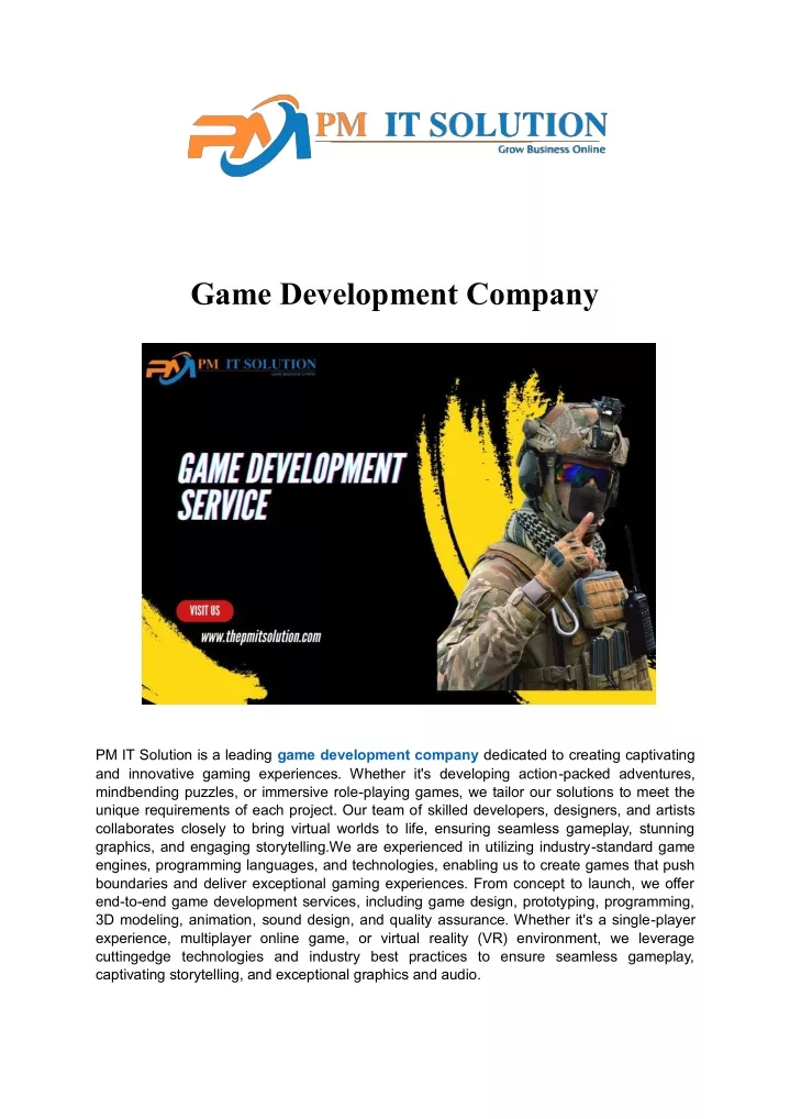 game development company