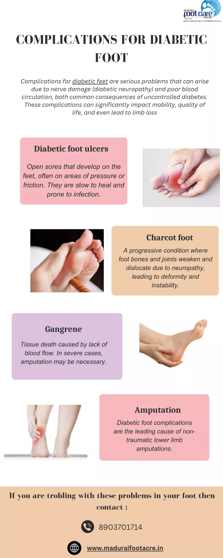 complications for diabetic foot