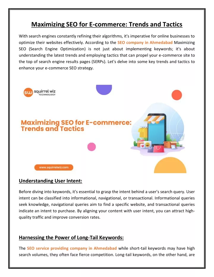 maximizing seo for e commerce trends and tactics