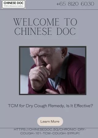Empowering Natural Remedies for Dry Cough Relief with Chinese doc