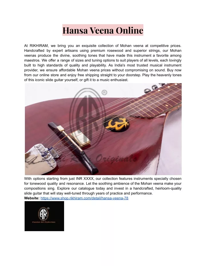 hansa veena online