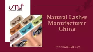 Natural Lashes Manufacturer China