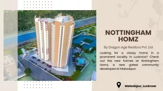 Nottingham Homz in Malookpur Lucknow - Price, Floor Plan