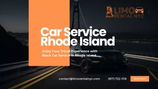 Enjoy Your Travel Experience with Black Car Service in Rhode Island