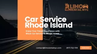 Enjoy Your Travel Experience with Black Car Service Rhode Island