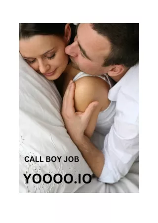 Call Boy Job Lucknow- Recruitment