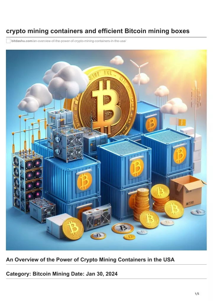 crypto mining containers and efficient bitcoin