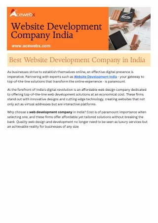 Best Website Development Company in India