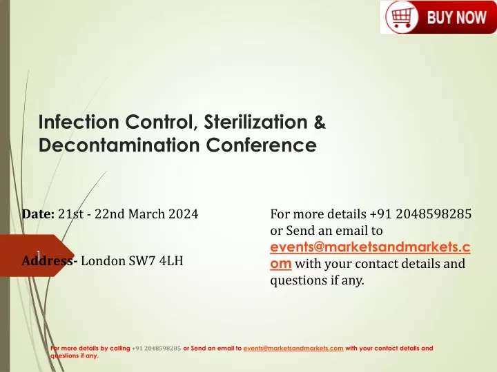 infection control sterilization decontamination conference