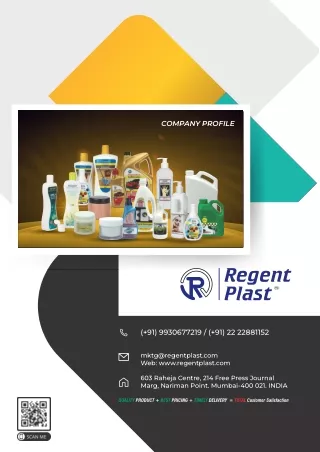 Quality HDPE Plastic Bottles & Containers | Regentplast