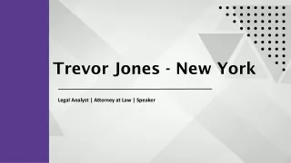 Trevor Jones - New York - A Strategic Innovator