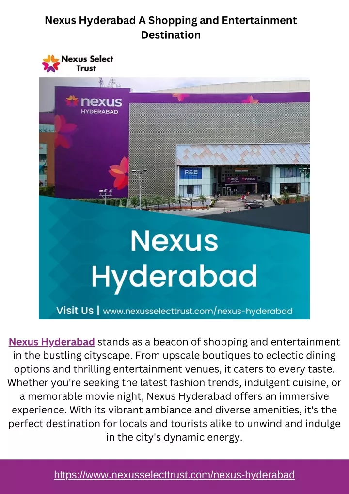 nexus hyderabad a shopping and entertainment