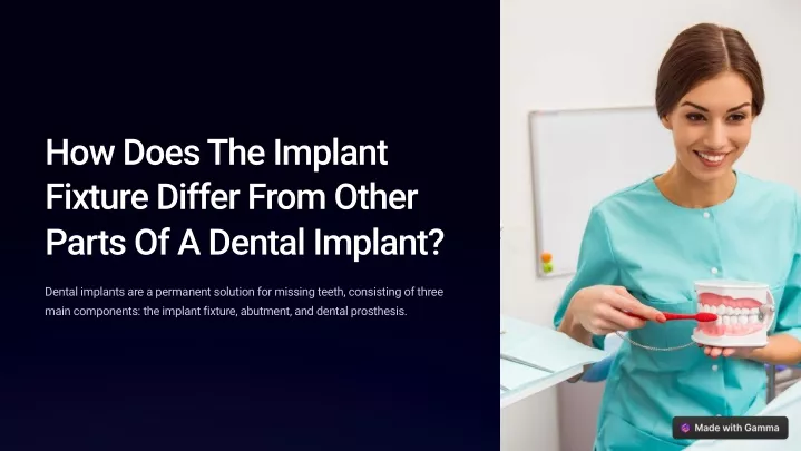 how does the implant fixture differ from other