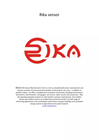 rika sensor