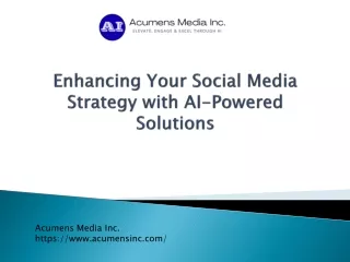 Enhancing Your Social Media Strategy with AI-Powered Solutions