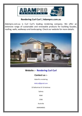 rendering curl curl adampro com au