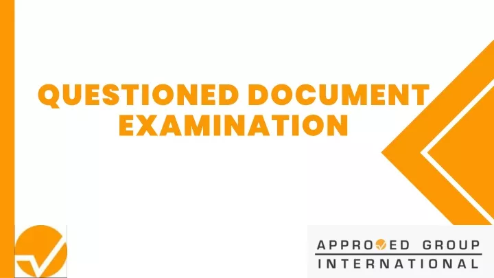 questioned document examination